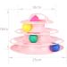 Suhaco 4 Level Roller Cat Toy with Colorful Moving Balls | Interactive Teaser Kitten Toy | Pink - Buy Online on GoSupps.com