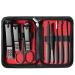 Manicure Set Tools Nail Clipper Set Home Women's Nail Clippers High-Grade Nail Clippers Scoop Scoop Pedicure Tools Nail Clippers(Red)