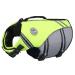 Vivaglory sports style life jacket for dogs with an excellent buoyancy adjustable & durable life jacket with a safe fastening system for small dogs neon yellow S: 48-58 cm (chest circumference) neon yellow