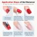 LOUINSTIC Gel Nail Polish Remover - Fast 2-5 Minute Gel Polish Removal (2pcs) | Nail Polish Remover Tool Included - Buy Online on GoSupps.com