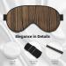 FoRes Wood Grain Print Adult Unisex Sleep Eye Mask - Light Blocking Adjustable & Smooth for Deep Rest - Perfect Sleep Accessory - Buy Online on GoSupps.com