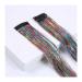 Hair Extensions Clip In Hair Extensions Colored Hair Extensions 22Inch Straight Color Clip in on Hair Extension Rainbow Party Highlights Synthetic Hairpiece for Girls Hair Pieces(5-sancai) 22inches 5-sancai