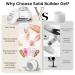 MIZHSE 100g Solid Builder Gel - Clear Hard Gel for Nail Art | UV LED Sculpting Gel Kit with Silicone Pen | Perfect for Salon & Home DIY - Buy Online on GoSupps.com