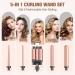 BESTOPE PRO Waver Curling Iron - 3 Barrel Hair Crimper Iron Set Fast Heating 5 in 1 Curling Wand Ideal for All Hair Types Includes Clips & Storage Bag - Rose Gold - Buy Online on GoSupps.com