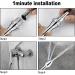 Buy 5 Holes Aluminum Shower Head Nozzle Clean Rinse System (Silver) | International Shipping Available - Buy Online on GoSupps.com