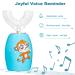 Sunartec Musical Ultrasonic Kids Electric Toothbrush - Cute Cartoon 360 Automatic Toothbrush for Toddlers 2-10 Years with 3 Modes - U-Shaped Brush Head (D-blue) - Buy Online on GoSupps.com