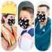 3 Ply 50 Pcs Individually Wrapped Disposable Earloop Face Masks - Adult Black/White - Buy Online on GoSupps.com