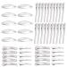 XQMMGO 100 pieces EnteBill hair clips silver hair clips hairdressing supplies for hair clips women's clips hairdressing salon girls hair styling DIY
