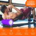 Buy Fascia Roll Purple with 3 Resistance Straps - Lightweight Spine Roller for Pain Relief | International Shipping - Buy Online on GoSupps.com