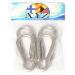XYZ Boat Supplies Stainless Steel 316, Spring Snap Hook, Carabiner, Set of 4 1/4