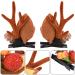 Gledola 2 Pairs Christmas Headdress Reindeer Antlers Headband Ears Hair Accessory Clips Hair Hoop for Girl Beauty (Litchi) - Buy Online on GoSupps.com