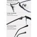 Lanomi Photochrome Reading Glasses - Lightweight Titanium Half-Frame Sunglasses with Blue Light Filter & UV400 Protection for Men & Women - Black 3.0 Dioptria - Buy Online on GoSupps.com