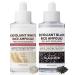 2PCS Rice Exfoliating Ampoule Set Black & White Rice Peel Shot Glow Rice Ampoule Duo Gentle Peel + Pore Minimizing & Deep Hydration for All Skin Types