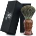 Haryali London shaving brush - Legal razor made of wood - shaving brushes roof hair real - Premium roof hair brush for razor plane shave - a perfect shaving brush to match your shaving plane brown