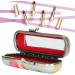 Yinhing Vintage Lipstick Holder Case with Mirror | Mini Cosmetic Storage Box | Floral Lip Gloss Purse & Jewelry Organizer for Ladies - Buy Online on GoSupps.com