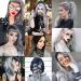 12 Pcs Colored Hair Extensions Colorful Clip in Hair Extensions 22 inch Synthetic Straight Hair Extensions for Kids Girls Women Cool - Buy Online on GoSupps.com