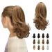 Sofeiyan 33cm ponytail extension of long curly ponytail clip in claw hair extension natural looking synthetic hair part for women bright blonde mixture strawberry blonde 33cm light blonde mix strawberry blonde evenly even