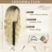 BARSDAR Long Wavy Blonde Wig - 66cm Lace Front Synthetic Hair for Women | Ombre Platinum Blonde Daily & Halloween - Buy Online on GoSupps.com
