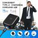 Electric Travel Razor for Men - Mini Waterproof Rotary Shaver Cordless USB-C Charging Pocket Size Beard Trimmer - Close Shave in Black - Buy Online on GoSupps.com