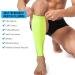 360 RELIEF Compression Calf Sleeves for Men and Women - Green | Shin Splints, Muscle Cramps, Circulation | Ideal for Sports, Running, Hiking, Marathon | M L XL Sizes + Mesh Laundry Bag | L-Single - Buy Online on GoSupps.com