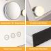 HUONUL Hollywood Makeup Mirror with Lights - 12 LED Bulbs, Dimmable, Large Lighted, 3 Colors Lighting, 10X Magnifying, Touch Control - Buy Online on GoSupps.com