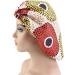 Qianmome Double-Layer Extra Large African Print Satin Bonnet Sleep Cap - 4pcs Style C - Buy Online on GoSupps.com