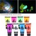RIZGHWOY UV Reactive Body Paint Set 8 Fluorescent Colors 10 Ml Each NonToxic Water Based Formula for Nightclubs Parties Festivals - Buy Online on GoSupps.com