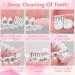 V-Shaped Orthodontic Toothbrush for Braces - 6 Count Ultra Soft Bristle Toothbrushes with Head Covers for Teens & Adults - Pink Braces Toothbrush Set - Buy Online on GoSupps.com