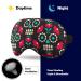 Mexican Sugar Skulls Sleep Mask | Comfortable Light Blocking Eye Cover for Travel - Adjustable Head Strap for All Ages - Buy Online on GoSupps.com