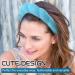 Pipihome Puffy Spa Headband for Women Sponge Terry Towel Cloth Fabric Head Band Puffy Makeup Headband for Skincare Face Washing Makeup Removal Shower Facial Mask (Blue) - Buy Online on GoSupps.com