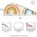Colorful Rainbow Hair Towel 2 Pack - Super Absorbent Quick Dry Hair Turbans for Women & Girls - Buy Online on GoSupps.com