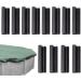 Pool Clip Windproof Pool Clamp | Rust Resistant Black Pool Wind Clips to Protect Swimming Pool with Greenhouse Film Hulzogul 12pcs - Buy Online on GoSupps.com