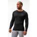 DEVOPS Men's Thermal Long Sleeve Compression Shirts 2 Pack - Medium Black/Black - Buy Online on GoSupps.com