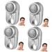 Balacoo 4pcs Electric Shaver Men Portable Shaver Mini Razor Portable Razor Electric Beard Trimmer Mens Trimmer Home Shaver Electric Razor for Men Mini Shaver Washable Travel Abs Battery Silver