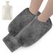Mokani foot warmer 2 in 1 foot warmer without electricity super soft flanel fabric cover and 2l rubber hot water bottle for men and women bed bottle for pain relief and deep sleep (gray 40x35cm)