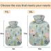 Buy Naanle Vintage Flowers Heat Bottle - 2L Transparent Warm Water Bottle for Pain Relief & Cold Therapy | Ideal Bed Hand & Feet Warmer - International Shipping Available - Buy Online on GoSupps.com
