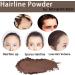 Instant Hairline Shadow - Hairline Powder for Quick Grey Hair Cover - Windproof & Sweatproof Hair Touch-Up with Root Concealer - Long-Lasting Mirror & Puff Included (Dark Brown) - Buy Online on GoSupps.com