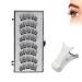 Horuili® Magnetic False Eyelashes, Magnetic False Eyelashes with Applicator, Double Magnetic False Eyelashes, 3D Magnetic False Eyelashes, Reusable, No Eyeliner, Waterproof