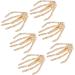 Qukaim Bone Hair Barrette Claws Skeleton Hand Hair Clip Rhinestone Bone Barrette Claws for Halloween Party Cosplay Gifts - Buy Online on GoSupps.com