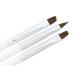 Premium Brush Set White Nail Design - Studio Quality - Pack of 3