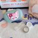FLYRANGOOV Sweet Cartoon Princess Contact Lens Etui - 4-Part Portable Storage Box for Travel - Beautiful Cream-Colored Design with Bell Motif - Buy Online on GoSupps.com