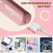 Waterproof Bikini Trimmer for Women Electric Razor for Bikini Legs Pubic Hair Rechargeable Electric Shaver for Women Hair Removal with Snap-in Ceramic Blades IP7X Washable Head Wet and Dry Use Pink - Buy Online on GoSupps.com