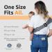 AUYEAZGO Toddler Sling Carrier | Ergonomic Design with Adjustable Strap & Soft Padding | Non-Slip Hip Seat | Premium Cotton - Steel Gray | for Infants & Toddlers (7-44 lbs) - Buy Online on GoSupps.com