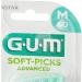 GUM 650 SOFTPICKS Advanced Regular - 60 Pieces Green/White | Best Oral Care Accessory for Sensitive Gums - International Shipping Available - Buy Online on GoSupps.com
