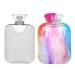 Colorful dust-Explode heat bottle 2 L winter heat bottle hot water bottle soft plush cover hand feet warmer for children men women