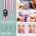 Electric Nail Cutter & File Set - 30 000 RPM 11-in-1 USB Manicure & Pedicure Tools - Pink Acrylic & Callus Remover - Buy Online on GoSupps.com