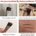 Bueart Design PRECISION Concealer brush for eyebrows Dual Ended Detail Flat Eyeliner definer Brow Brush with spoolies for eyebrow eyelash Spiral Brush Spoolie Mascara Brush - Buy Online on GoSupps.com