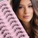MAGEFY False Eyelashes 10 Pairs Natural Look Cat Eye Lashes Russian Strip Lashes D Curl Fluffy Wispy Faux Mink Lashes Reusable Fake Eyelashes Clear Clouds - Buy Online on GoSupps.com