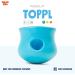 West Paw Zogoflex Toppl Treat Dispensing Dog Toy - Interactive Chew Toy for Moderate Chewers - Made in USA (Large, Aqua Blue) - Buy Online on GoSupps.com