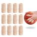 AWAVM 10 pieces + 2 pieces replacement finger protection elastic finger protection compression support finger bandages for relieving pain in arthritis